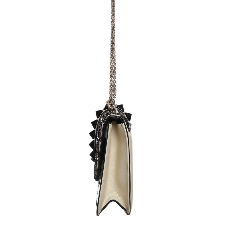 Bolsa-Valentino-Glam-Lock-Bordada-Preta-e-Branca