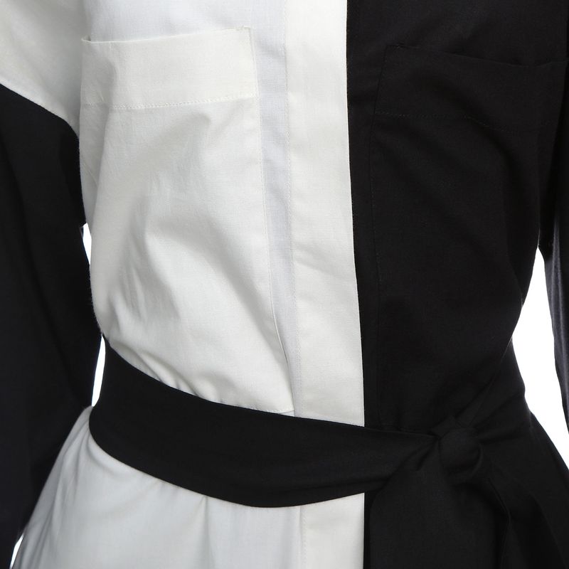 Vestido-NV-com-Cinto-Bicolor-Preto-e-Branco-