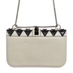 Bolsa-Valentino-Glam-Lock-Bordada-Preta-e-Branca