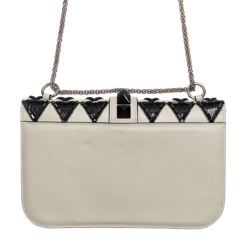 Bolsa-Valentino-Glam-Lock-Bordada-Preta-e-Branca