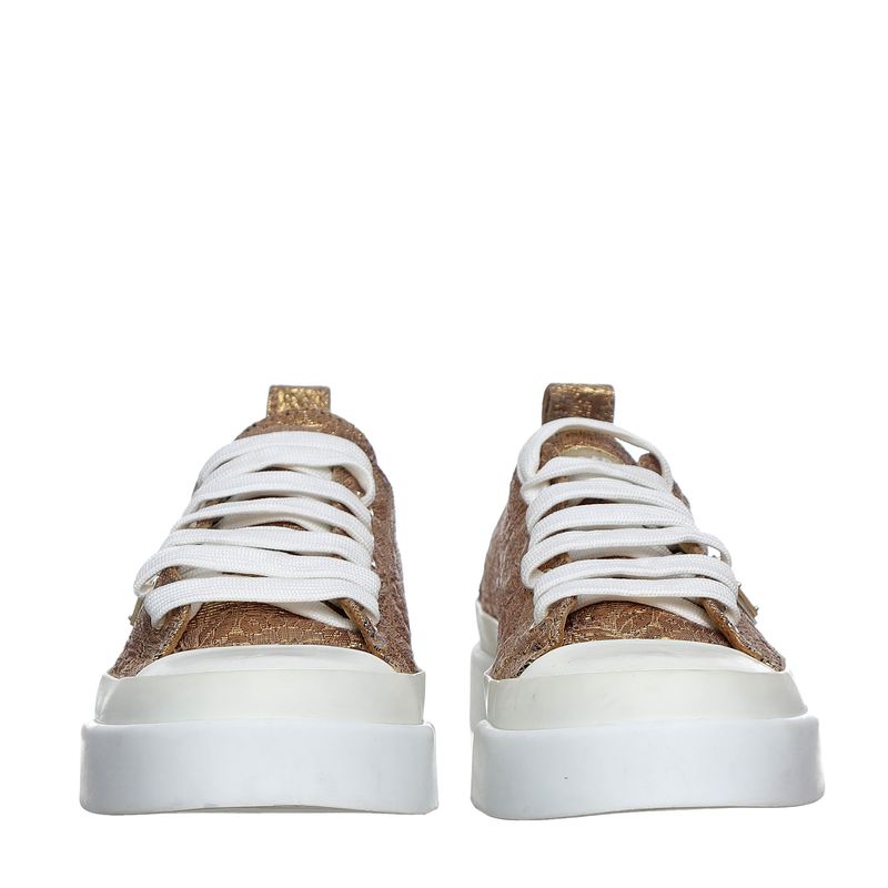 Tenis-Dolce---Gabbana-Texturizado-Dourado
