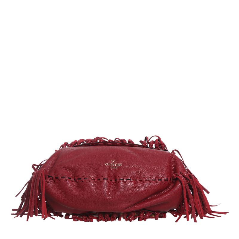 Bolsa-Valentino-Garavani-C-Rockee-Studded-Fringe-Couro-Vermelho