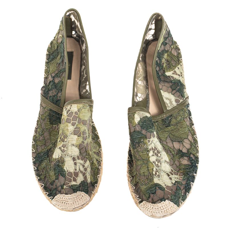 Espadrille-Valentino-Garavani-Renda-Verde