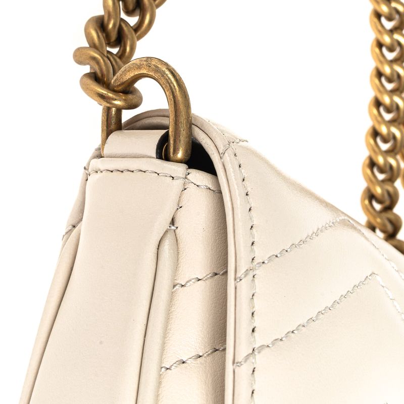 Bolsa-Gucci-Mini-Marmont-Crossbody-Branca-