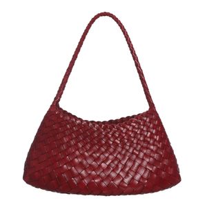 Bolsa Dragon Diffusion Rosanna Intrecciato Vermelha