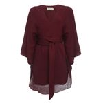 Vestido-Cris-Barros-com-Cinto-Bordo