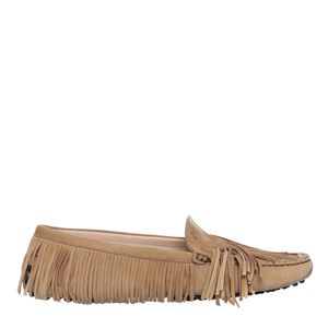 Mocassim Tod's Franjas em Camurça Bege