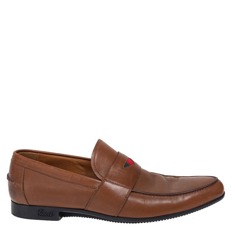 Mocassim-Gucci-Couro-Marrom-e-Faixa-Web-