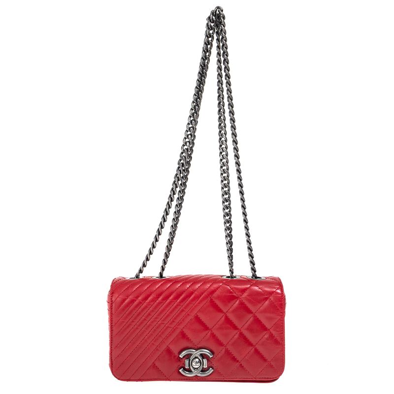 Bolsa-Chanel-Coco-Boy-Flap-Vermelha-