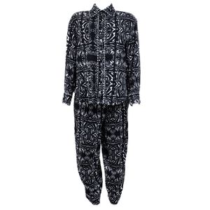 Conjunto NV Camisa e Calça Preto e Branco