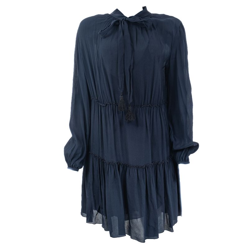 Vestido-See-by-Chloe-Boho-Curto-Marinho