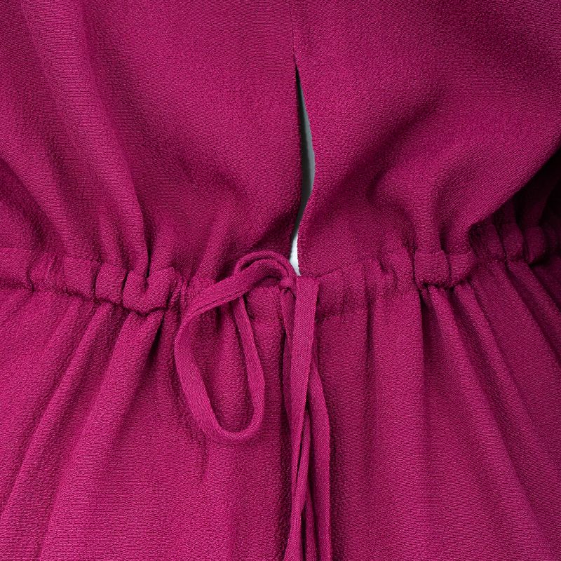 Vestido-Cris-Barros-Contas-Pedras-Tecido-Vinho