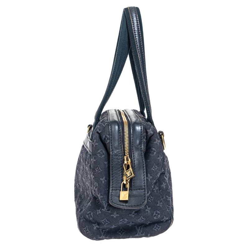 Bolsa-Louis-Vuitton-Vintage-Josephine-Mini-Lin-Azul-