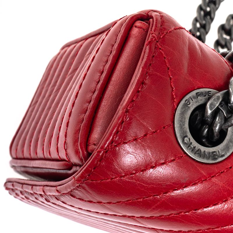 Bolsa-Chanel-Coco-Boy-Flap-Vermelha-