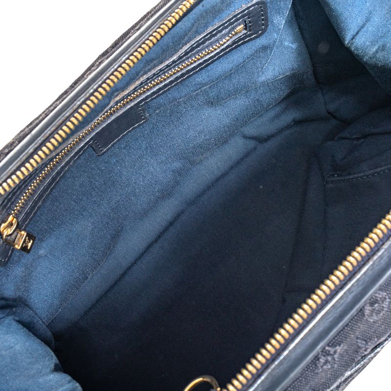 Bolsa-Louis-Vuitton-Vintage-Josephine-Mini-Lin-Azul-