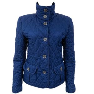 Casaco Burberry Matelassê Azul