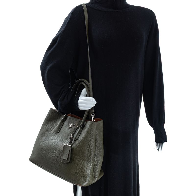 Bolsa-Prada-Double-Tote-Verde-Musgo-