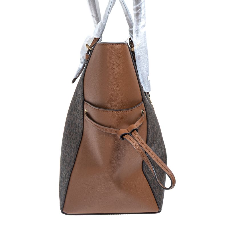 Bolsa-Michael-Kors-Gylli-Tote-Monograma-Marrom