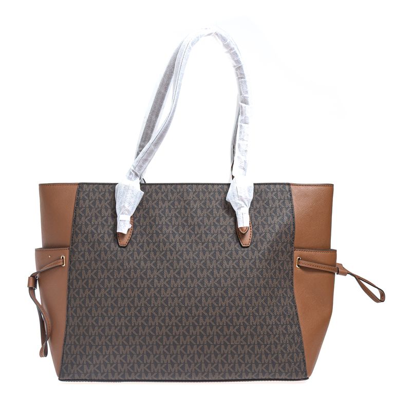 Bolsa-Michael-Kors-Gylli-Tote-Monograma-Marrom