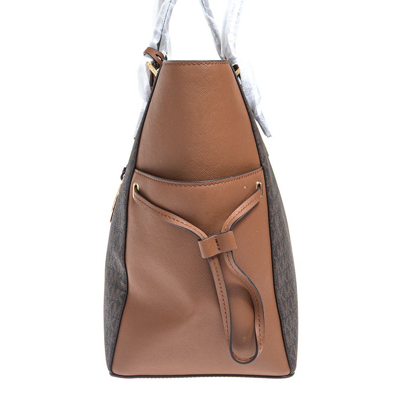 Bolsa-Michael-Kors-Gylli-Tote-Monograma-Marrom