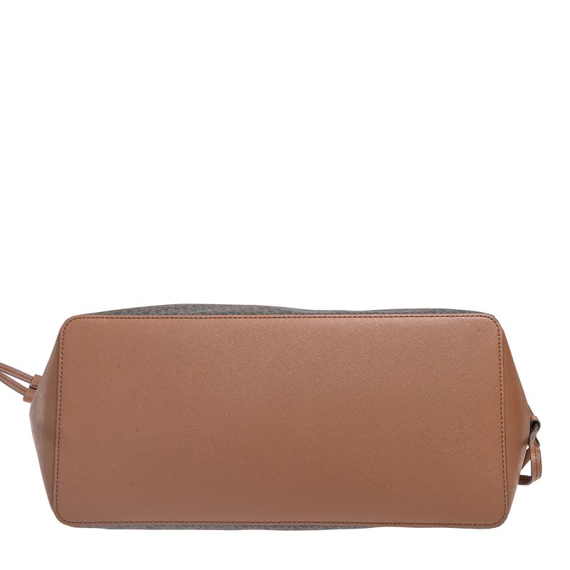 Bolsa-Michael-Kors-Gylli-Tote-Monograma-Marrom
