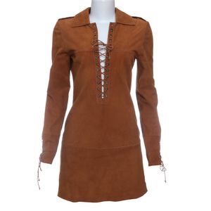 Vestido Talie NK Camurça Caramelo
