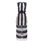 Vestido-Self-Portrait-Trico-Listrado-Azul-e-Branco