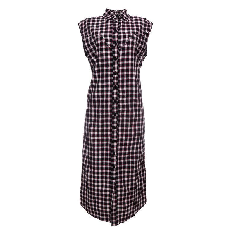 Vestido-Mixed-Xadrez-Preto