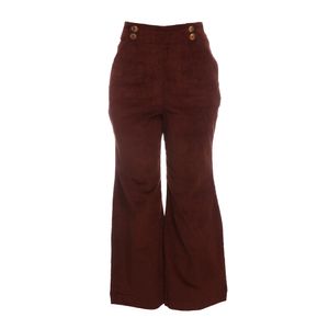 Calça Clemence Veludo Marrom