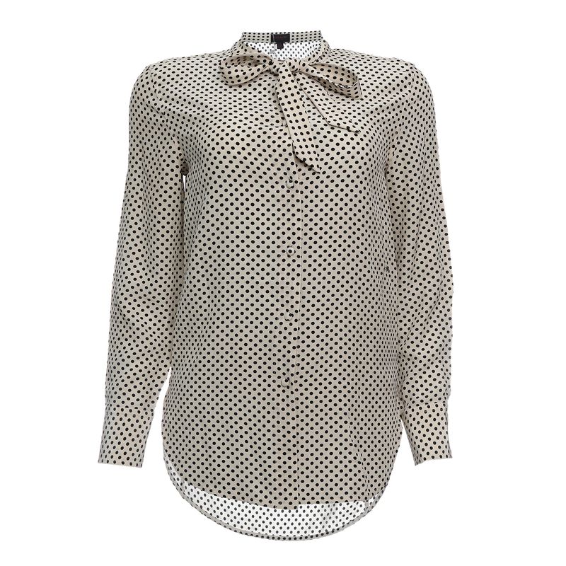 Blusa-Coach-Seda-Poa-Branco
