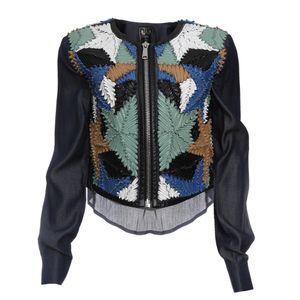 Blusa Diesel Couro Colorido