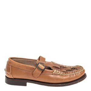Loafer Hereu Couro Caramelo