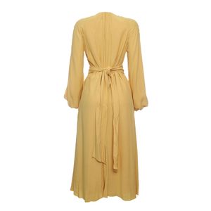 Vestido Cris Barros Detalhe Pérola Amarelo