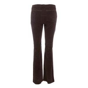 Calça Dolce & Gabbana Veludo e Bordado Marrom
