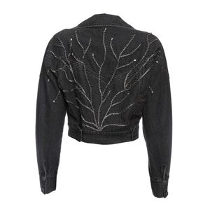 Jaqueta Andrea Bogosian Bordada Jeans