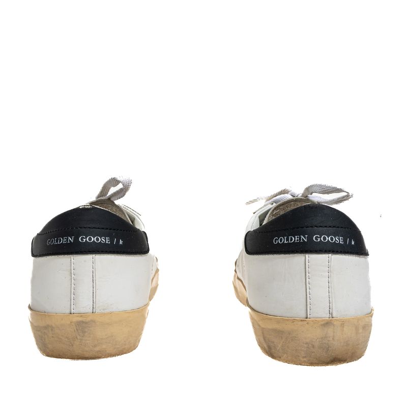 Tenis-Golden-Goose-Super-Star-Branco-e-Preto