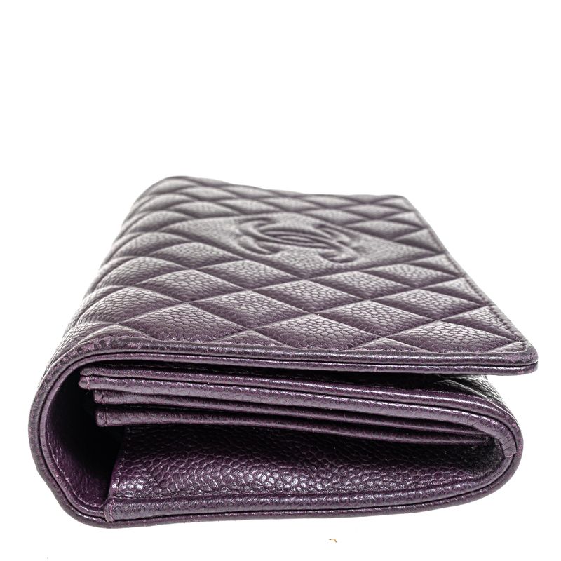 Carteira-Chanel-Matelasse-Roxa-