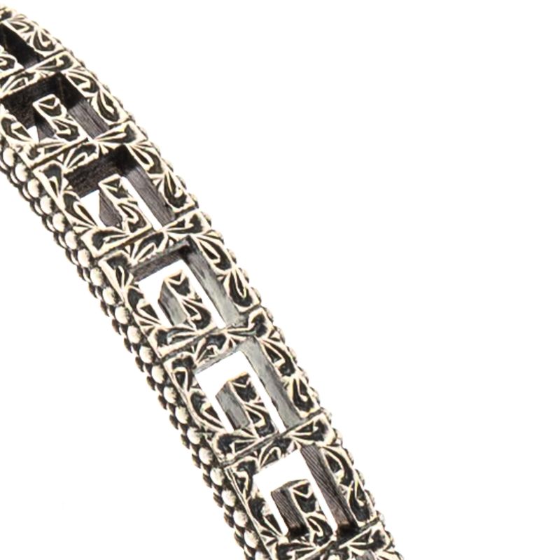 Bracelete-Gucci-Monograma-em-Prata