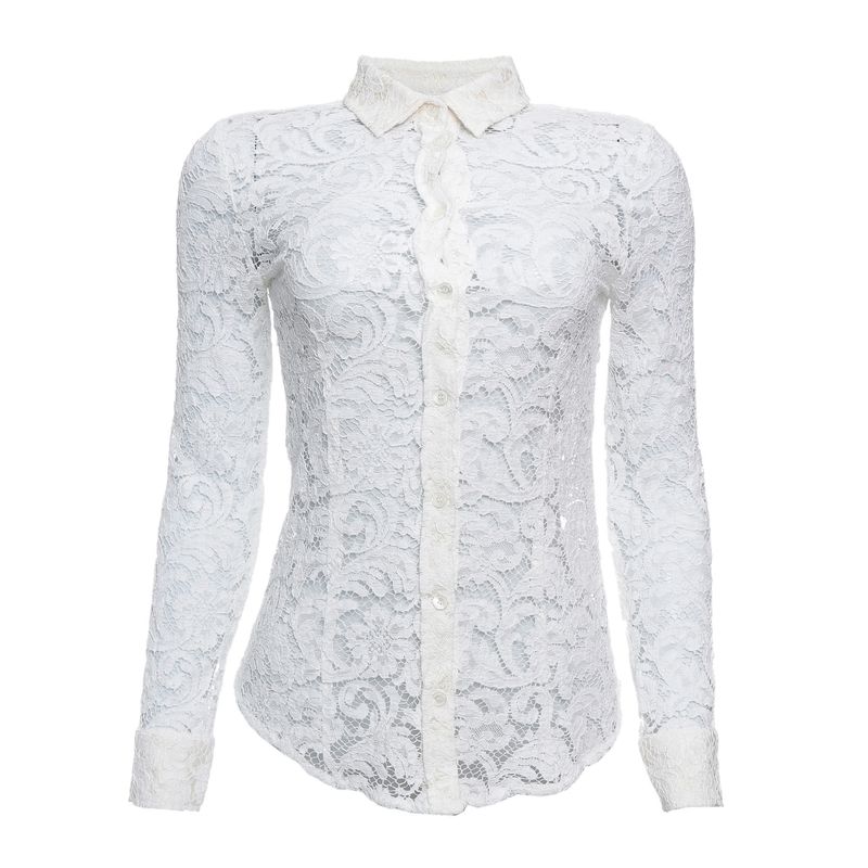 Camisa-Burberry-Renda-Branca