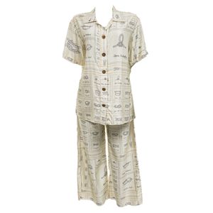Conjunto The Lilie em Cetim Estampa Cordas