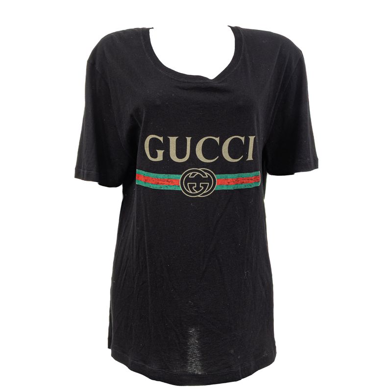Camiseta-Gucci-Logo-Preta-