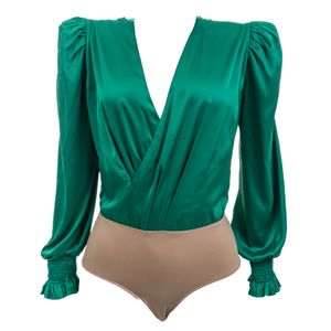 Body PatBo Manga Longa Verde