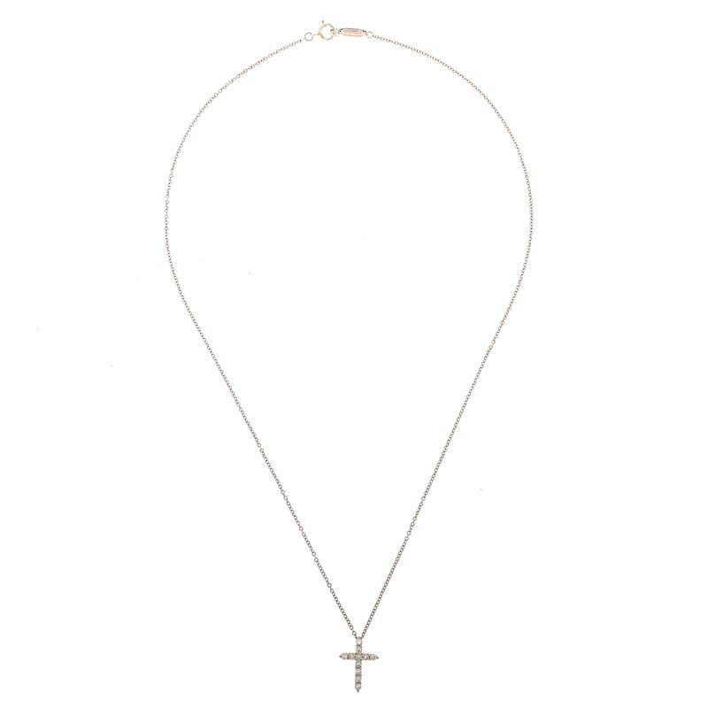 Colar-Tiffany---Co.-Cruz-com-Platina-com-Diamantes