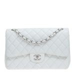Bolsa-Chanel-Double-Flap-Caviar-Branco