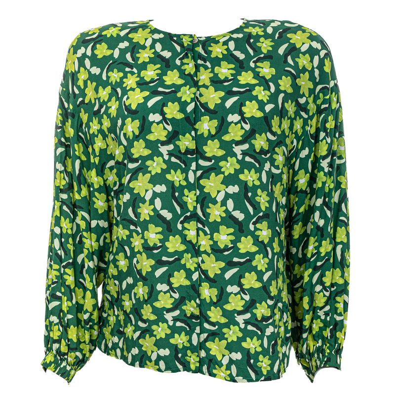 Camisa-Andrea-Marques-Estampa-Floral-Verde