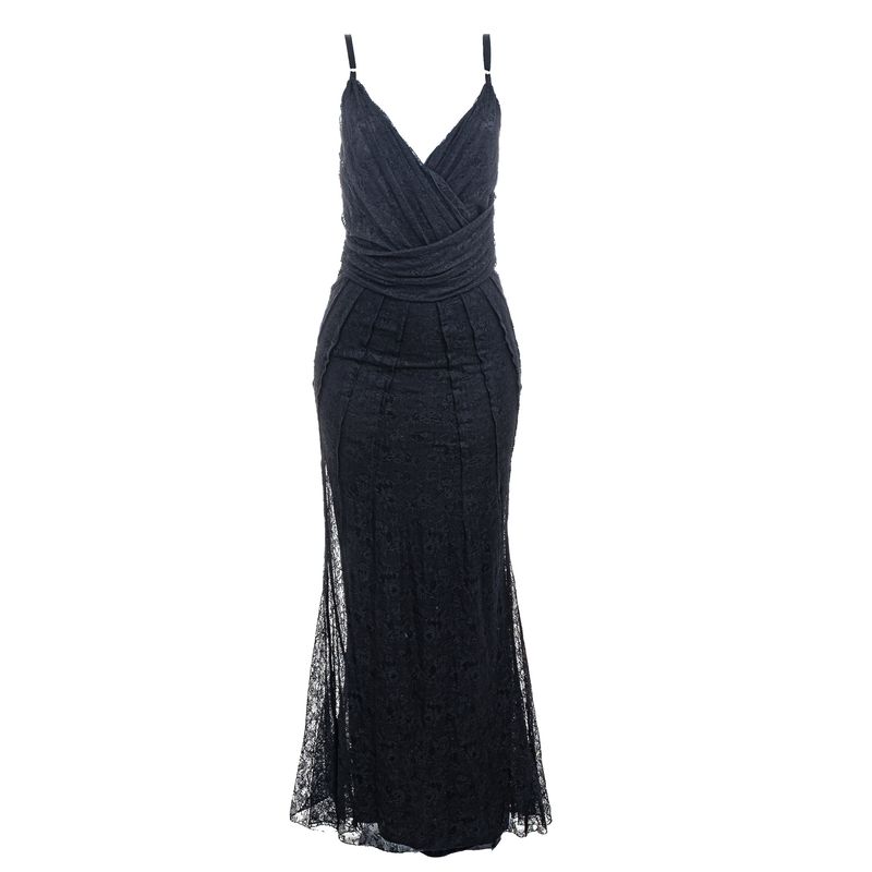 Vestido-Dolce---Gabbana-Longo-Renda-Preto