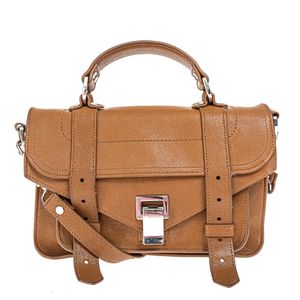 Bolsa Proenza Schouler PS1 Tiny Couro Caramelo