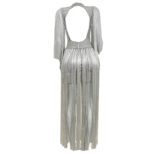 Vestido Andrea Almeida Luciana Tricô Cinza