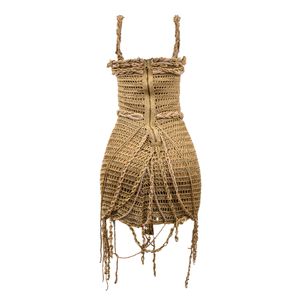 Vestido Andrea Almeida Tricô Dourado