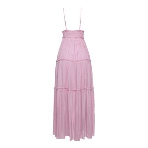 Vestido TIG Longo Alças Rosa